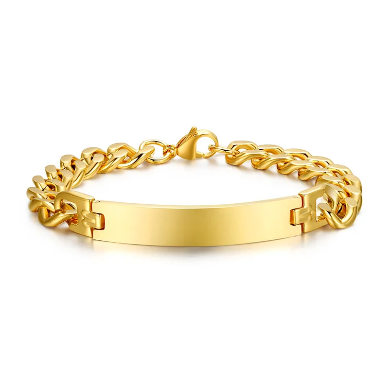 

Korea Design gold filled cuff charm bracelets jewelry for men