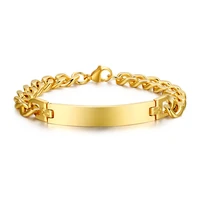 korea design gold filled cuff charm bracelets jewelry for men