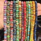 Бусины из натуральной яшмы императора, осадочные бусины из натурального морского камня, незакрепленные бусины-разделители для изготовления ювелирных изделий, браслетов, подвесок сделай сам, 468 мм