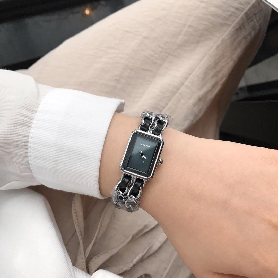 

New Bracelet Style Women's Watches Stainless Steel Leather Quartz Watch Relogios Feminino