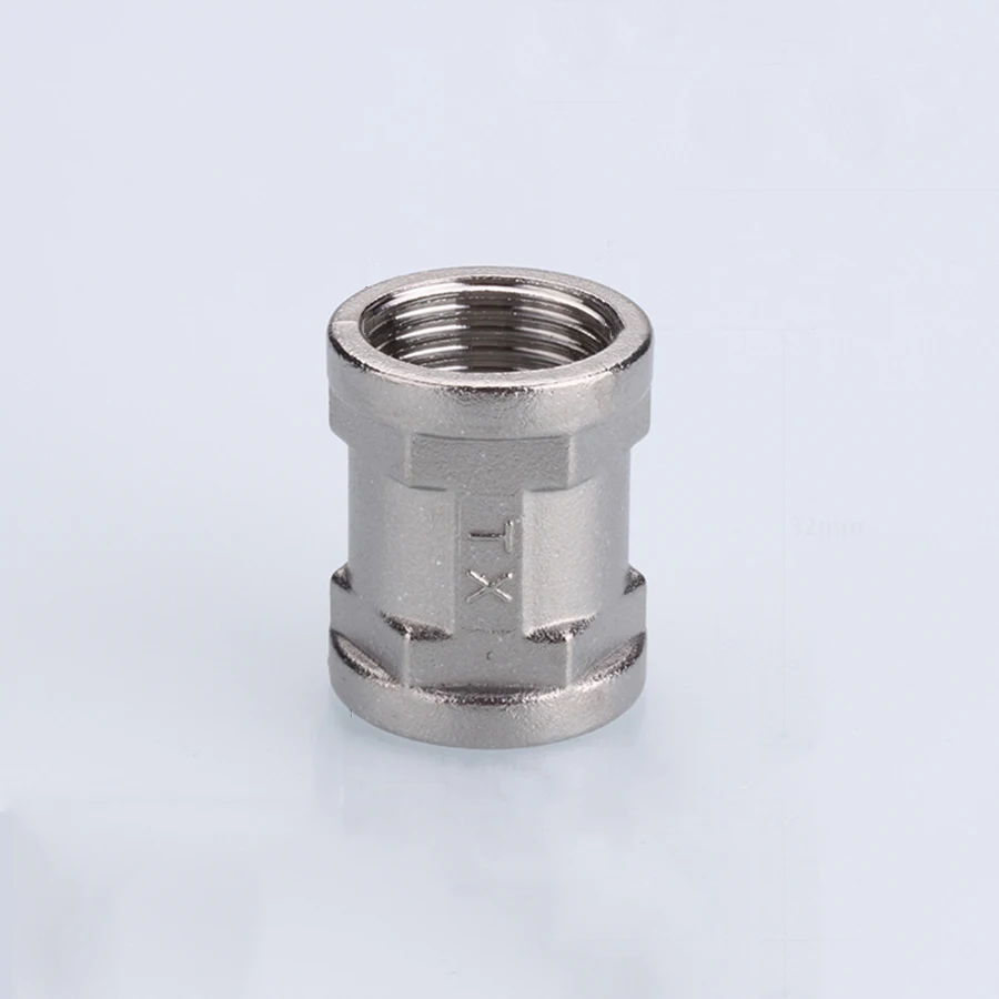 DN15 1/2" BSP Female Coupling 201 Stainless Steel Pipe Fitting Connector Plumbing Adapter Length 32mm | Обустройство дома
