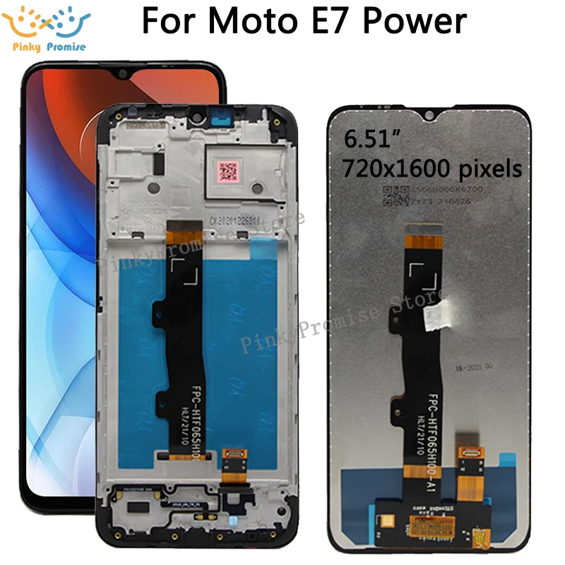 ЖК-дисплей 6 51 ''для Motorola Moto E7 Power с сенсорным экраном и дигитайзером в сборе