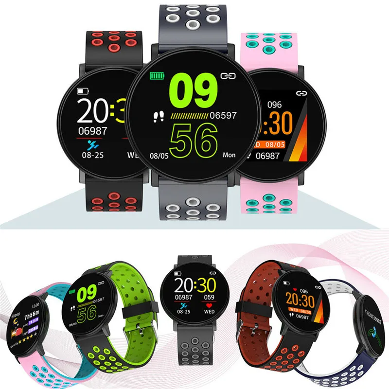 

Смарт-часы IP67 W8 для мужчин и женщин, фитнес-браслет с пульсометром, артериальным кислородом и давлением