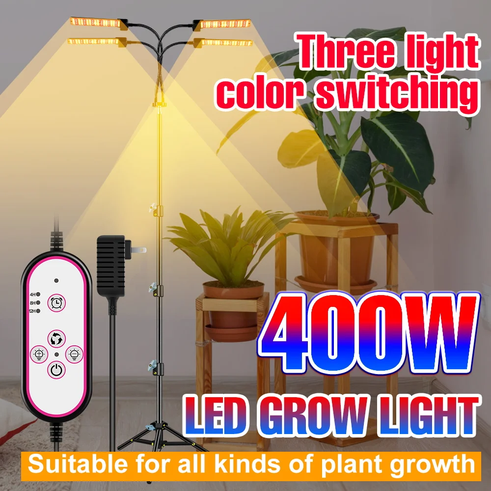 

LED Plant Grow Light Hydroponic Phyto Lamp Full Spectrum 12V Fitolamp LED Indoor Flower Seeds Bulbs 300W 400W Lighting Grow Tent