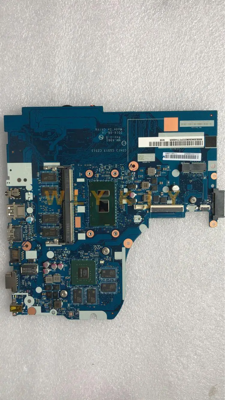 Материнская плата для Lenovo 310-14IKB 510-14IKB CG413 CG513 CZ513 NM-A981 процессор I7 7500U 4G RAM gt920M 2G 100%