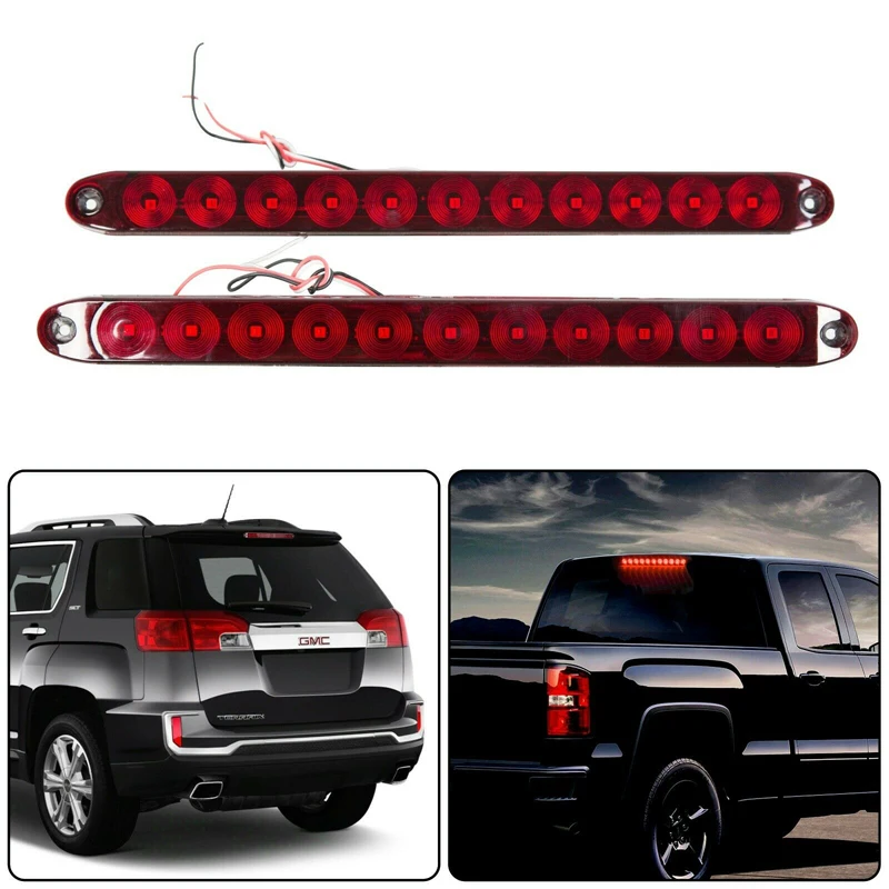 

Led High Level Mount Rear 3rd Brake Light Third Tail Stop Signal Lamp Universal For Camper Bus Truck Trailer RV Pickup Truck