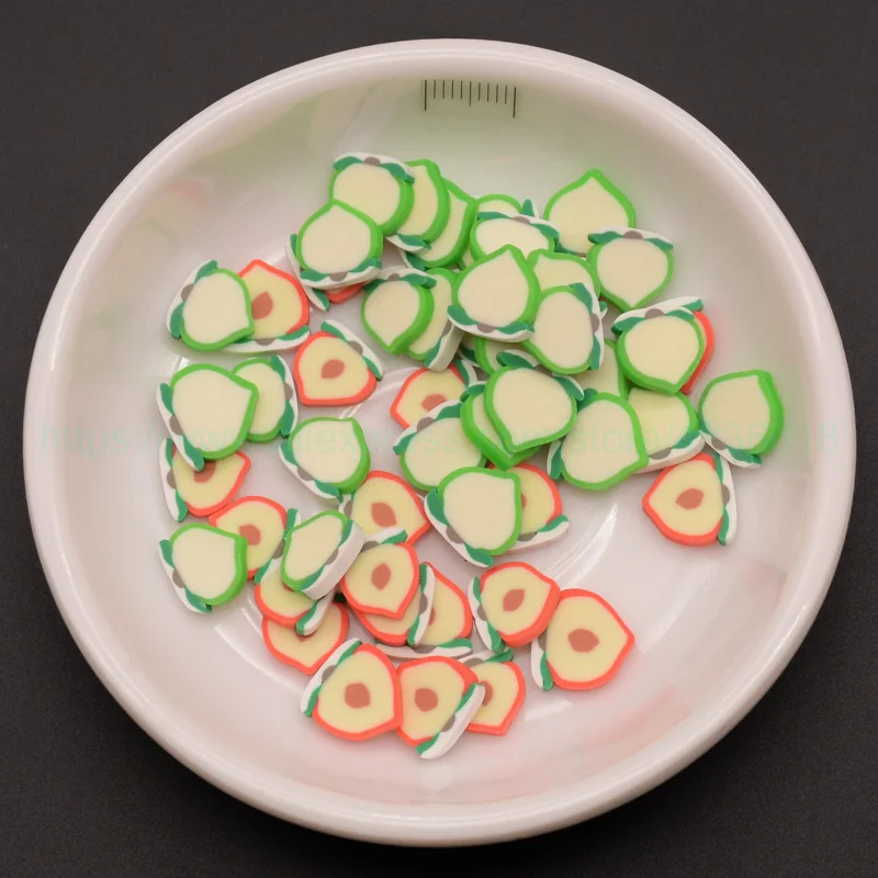65 г персиковый банан авокадо в форме суши полимеры глиняные ломтики