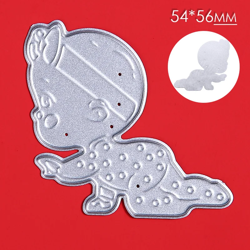 

1 шт. 54*56 мм детские металлические Вырубные штампы для ползания Скрапбукинг для самостоятельного тиснения резаки ремесло малыш