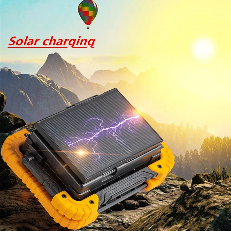 Портативная лампа вспышка мощностью 50 Вт перезаряжаемый от USB светодиодный