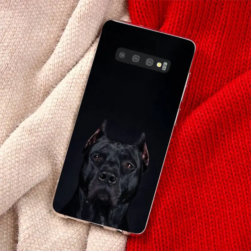 

black Dachshund Doberman Dog Phone Case Transparent for Samsung A71 S9 10 20 HUAWEI p30 40 honor 10i 8x xiaomi note 8 Pro 10t 11
