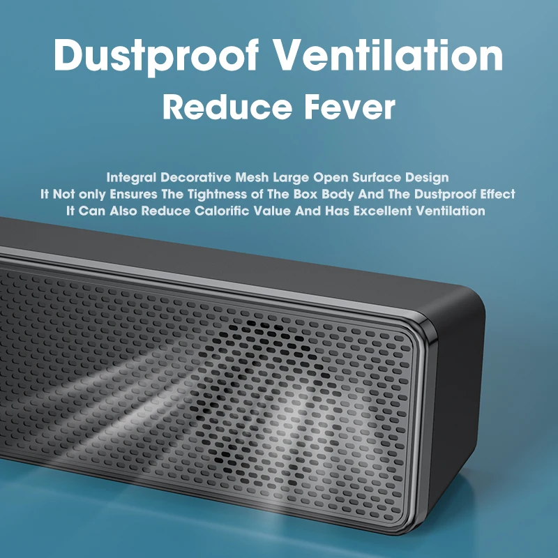 top pc soundbar wired and wireless bluetooth speaker usb powered soundbar for tv pc laptop gaming home theater surround audio free global shipping