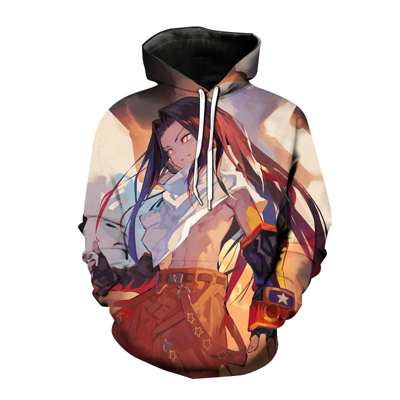 

Толстовка Shaman King унисекс с 3D принтом, Свитшот в стиле аниме Харадзюку, Модный пуловер с капюшоном в стиле хип-хоп, пальто, Осень-зима
