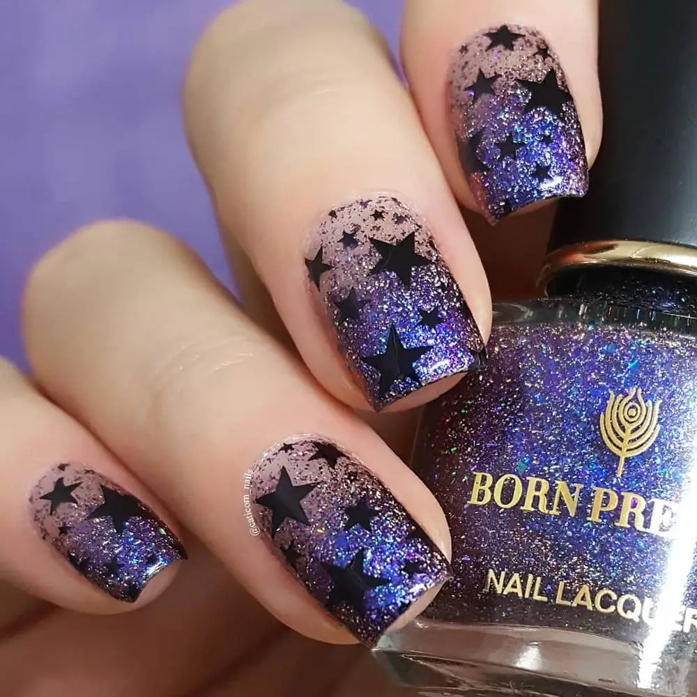 Born pretty, голографическая лак для ногтей с павлином, 6 мл, лак Nagellak, блестящие украшения для ногтей, лак для ногтей, черная основа, необходимая для самостоятельного маникюра