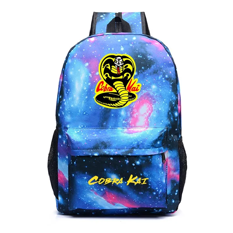 

Cobra Kai Children School Bags Orthopedic Backpack School Bag Boys Girls Cobra Kai Print Backpacks Mochila Cartoon Bags Knapsack