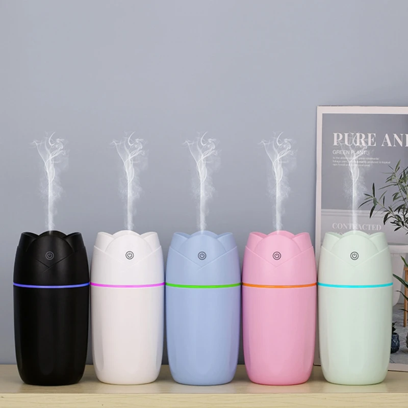 

USB Air Humidifier Colorful Mist Maker Mini Water Aroma Diffuser LED Light Ultrasonic Mist Machine Car Aroma Nebulizer
