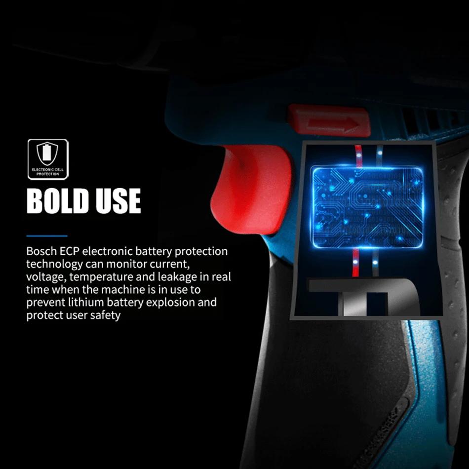 Электрическая дрель BOSCH беспроводная электродрель с литий-ионным аккумулятором