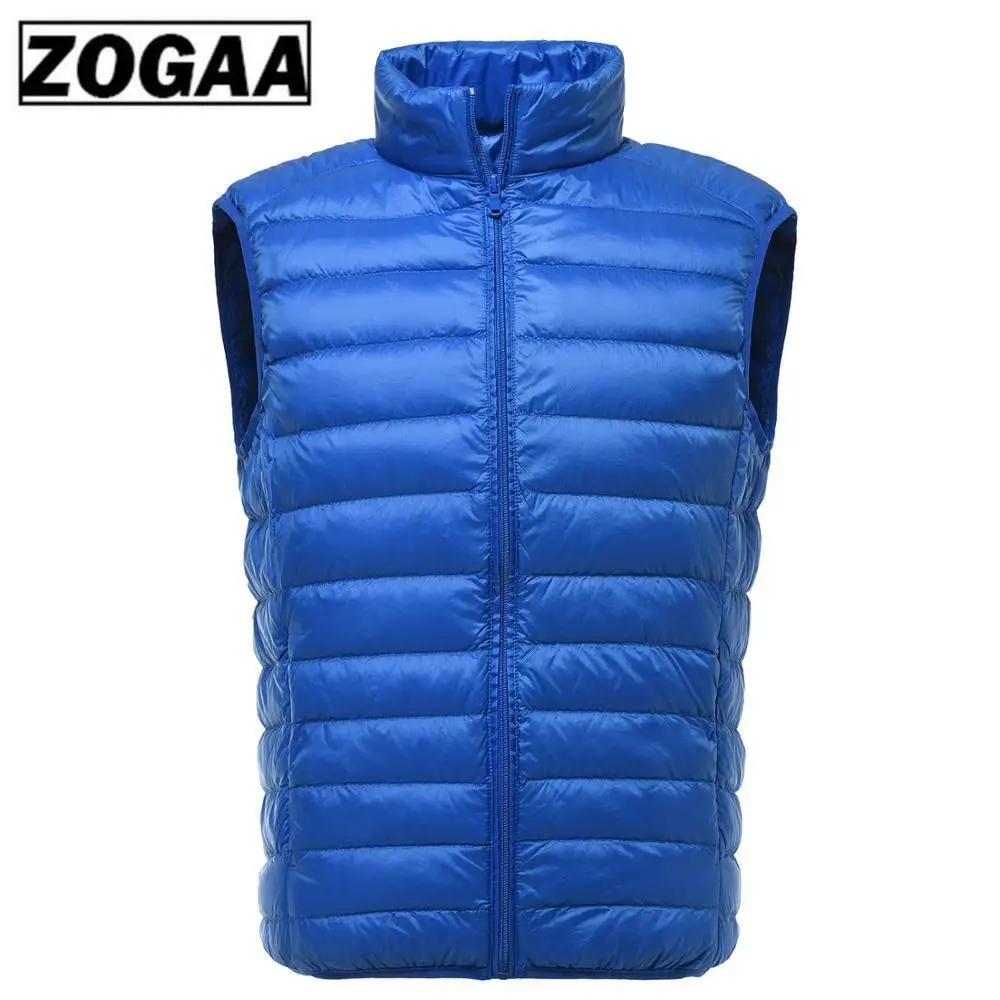 2019 Новая мужская куртка без рукавов зимний Сверхлегкий белый утиный пух мужской