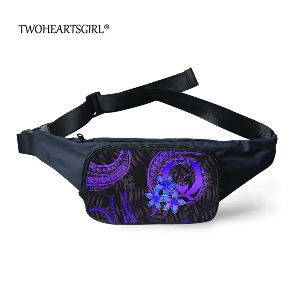 

Waist Packs Outdoor Sports Men Women Hip Pouch Pohnpei Polynesian Hawaii Flower 3D Print Hiking Cycling Casual Fanny Handbags
