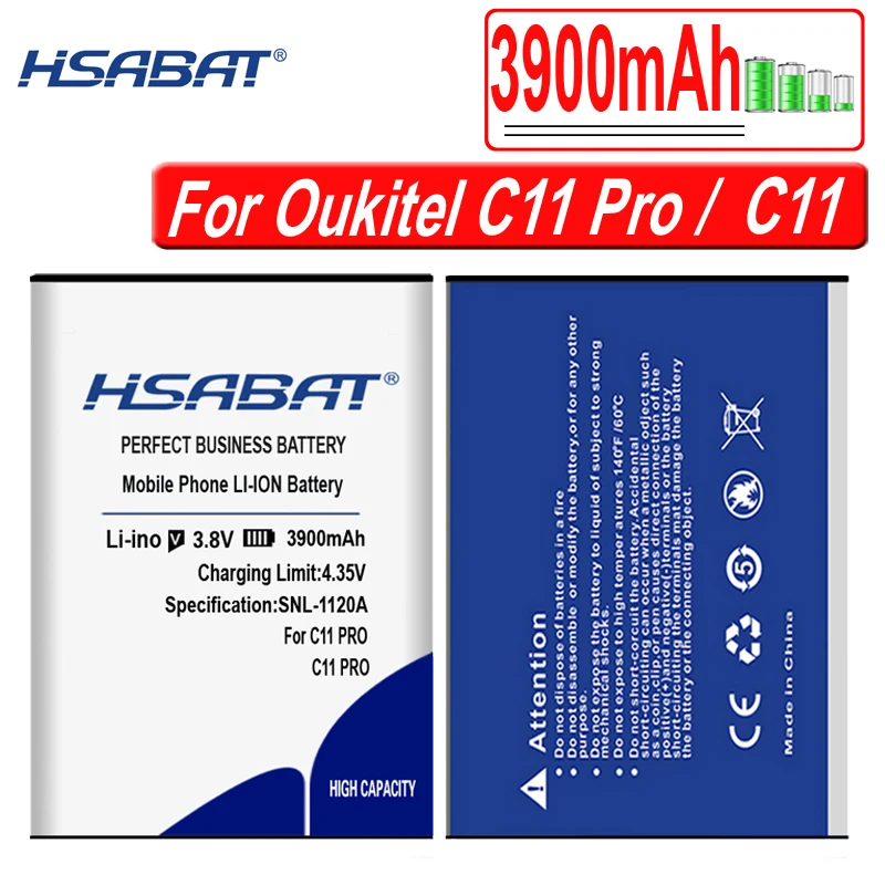 Аккумулятор HSABAT 4050 мАч для Oukitel U22 Bateria для Oukitel C3/C5 C5 Pro/C11 C11 Pro/U7 Plus/U7 Pro/C8