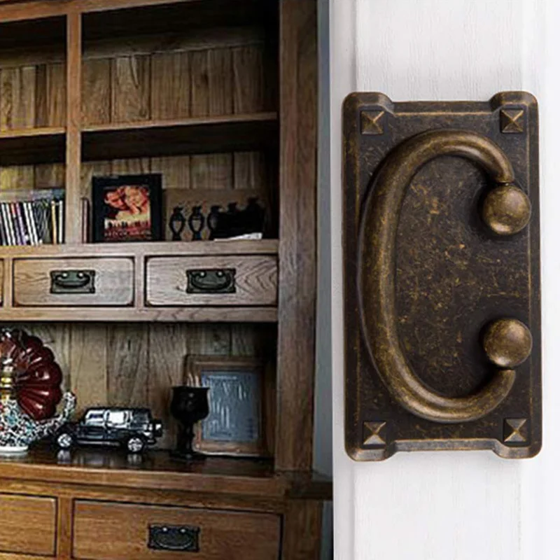 4Pcs Vintage Antique Bronze Drawer Ring Pull Handles Cabinet Door Furniture Handle Decoration  Обустройство