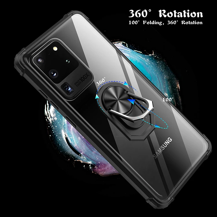 

Magnetic Car Holder Phone Cover For Samsung A51 A50 S10 Plus S8 S9 S20 Armor Stand Shockproof Rugged Stand Cover Case
