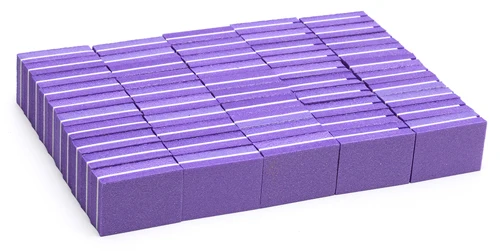 purple-50pcs 50 шт./партия, двусторонний буферный мини-буферный блок для ногтей небольшого размера, 6 цветов, одноразовая профессиональная Мини пилочка для ногтей, JZU-21 - Цвет: purple-50pcs