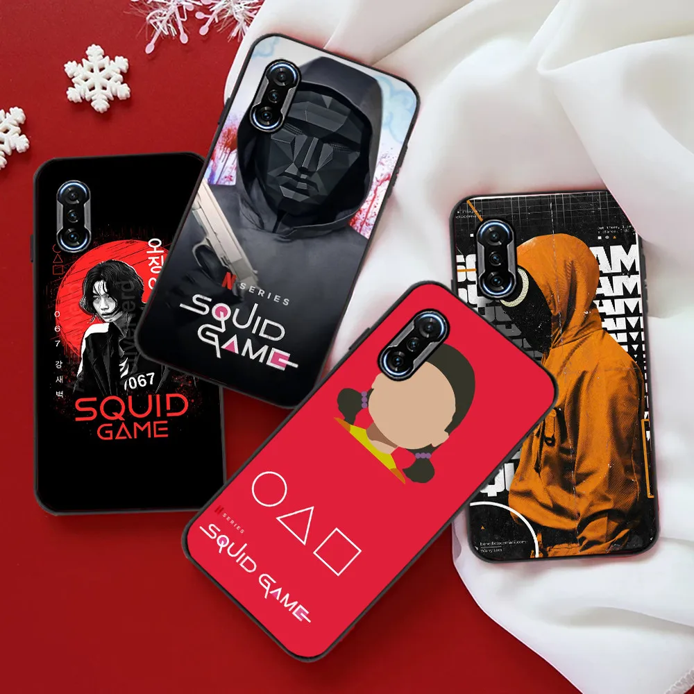 

Squid Game Korea Phone Case For Xiaomi POCO X3 Pro X3 NFC F3 Pro Funda Carcasa Soft TPU Cases Back Cover Popular Korean TV Serie