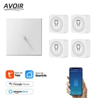 Смарт-выключатель 434а для умного дома, выключатель с Wi-Fi, беспроводной сенсорный светодиодный переключатель, Белый Ретро переключатель, электрическая розетка умный дом умный выключатель умный дом управление контролл