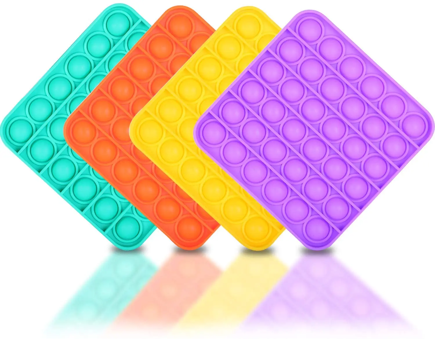

Poping Up Bubble Sensory Toy [food Grade Silicone Pop Game Educational Stem Playing Board Stress Reliever Squeeze Sensory Toy