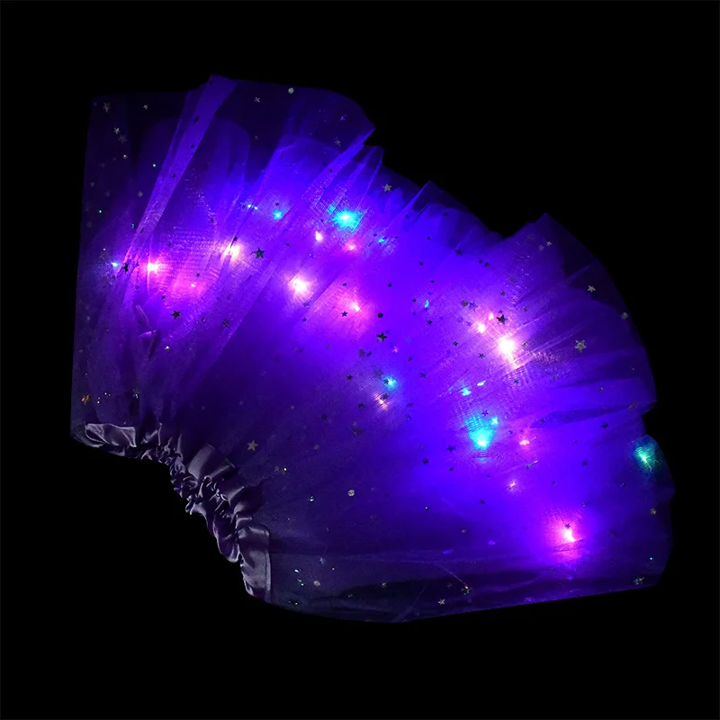 Новый светодиодный светящийся светильник мини юбка принцессы для девочек LED