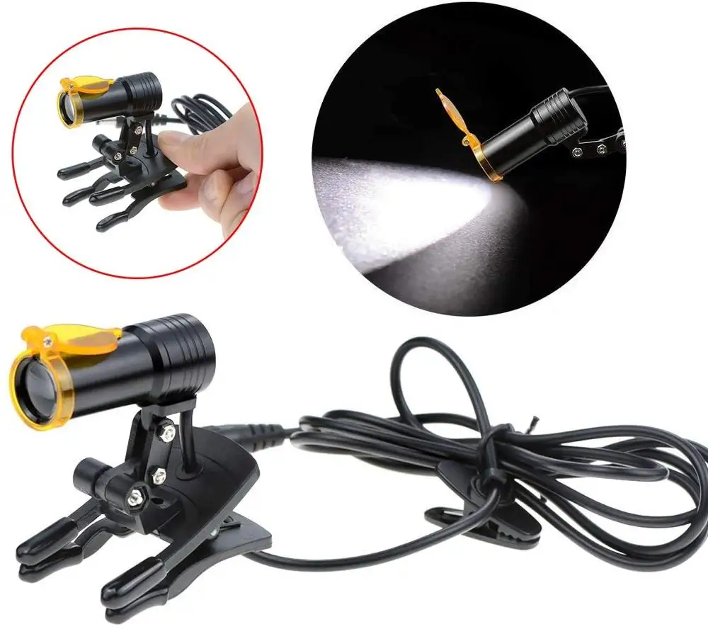 

Medical Equipment Manufacturers Portable Dental Unit LED Light with Plastic Clip