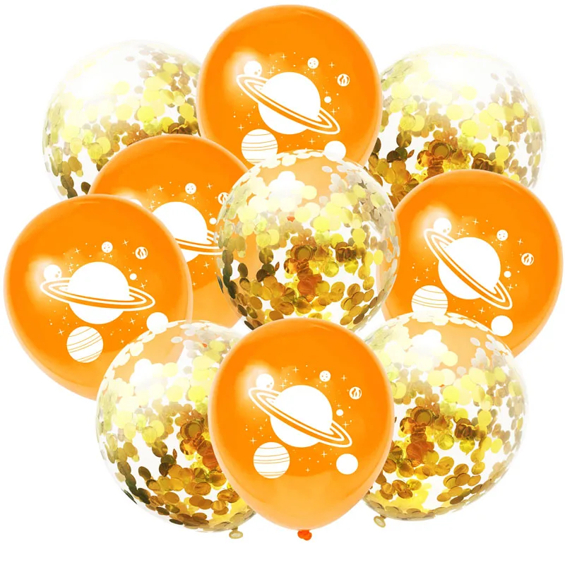 12 дюймов астронавт в космосе планеты латексных воздушных шаров с блесток набор