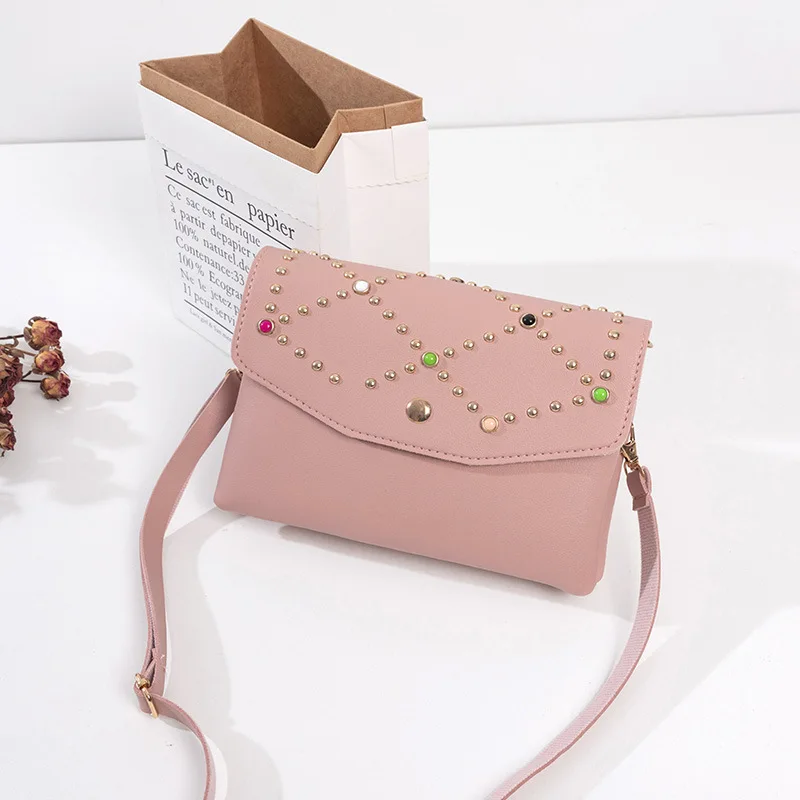 

Double Zipper Bag 2020 New Double Shoulder Bag Female South Korea Fashion Mobile Phone Bag Mini Bag Vintage Crossbody Bag #30