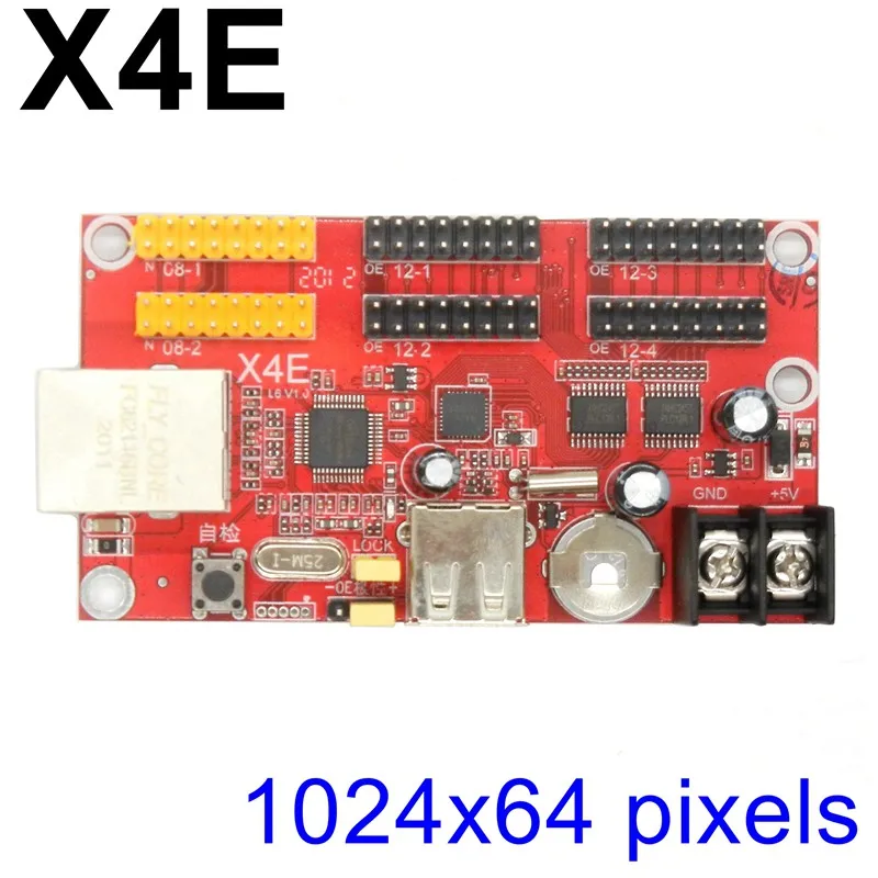 

Kaler X4E сети светодиодный Управление карты 1024X64 Пиксели Ethernet и USB Порты и разъёмы P10 F3.75 F5.0 светодиодный Дисплей Управление;
