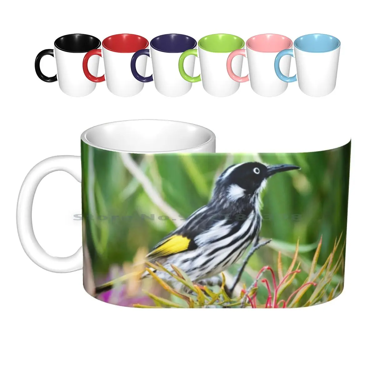 

Just A Drop Of Nectar Ceramic Mugs Coffee Cups Milk Tea Mug Bird Australian Honey Eater Honey Eater Creative Trending Vintage