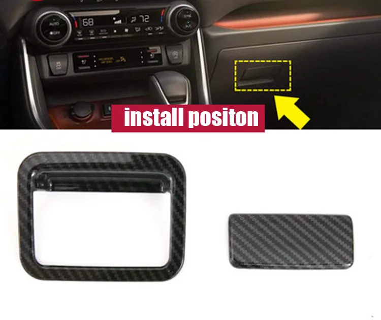 Пластиковый ящик для перчаток из углеродного волокна крышка дверных ручек