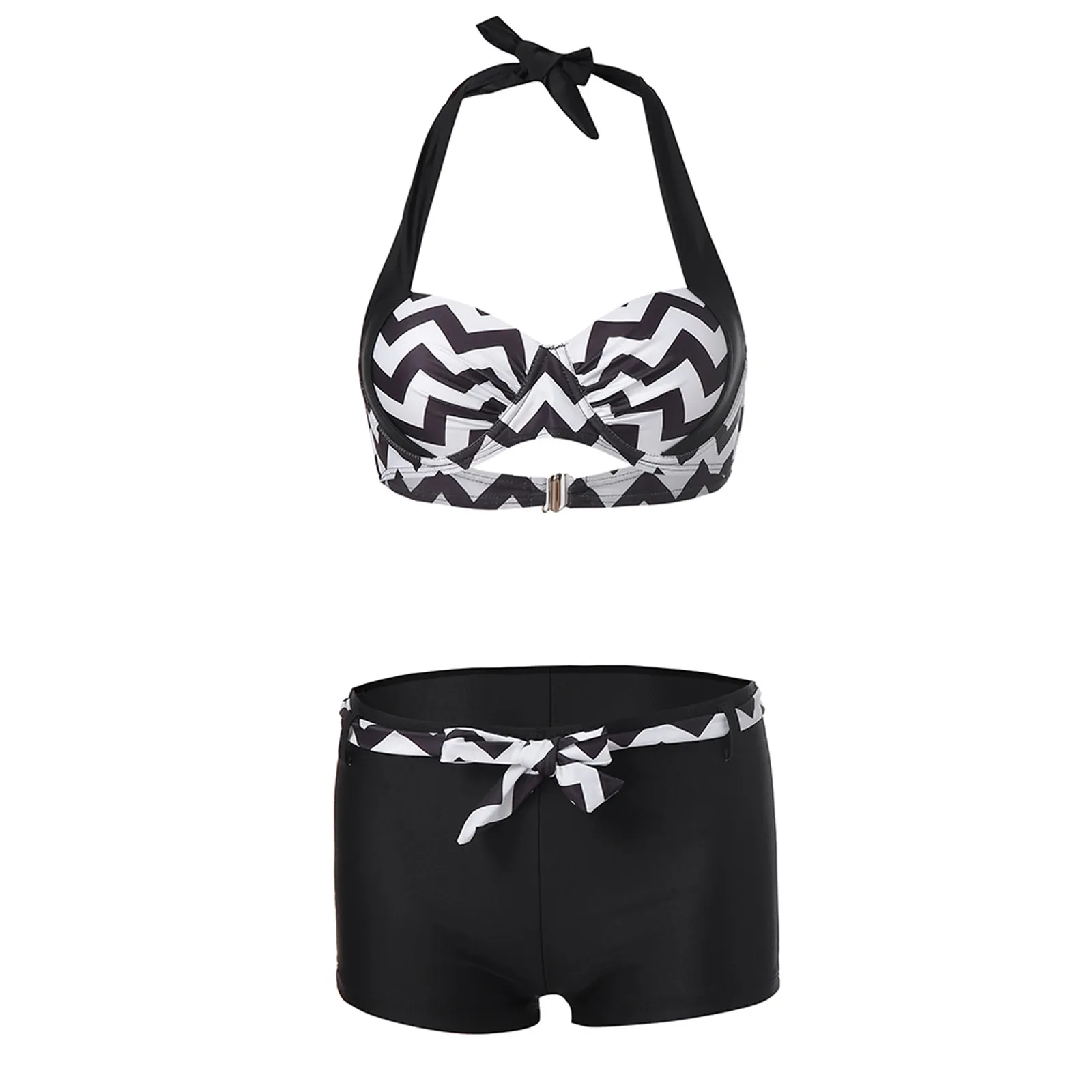 

Swimsuit Female Women Tankini Sets Two Piece Bikini Sets With Surfing Short Boy Shorts Swimwear Bikini 2021 Woman Brazilian #g