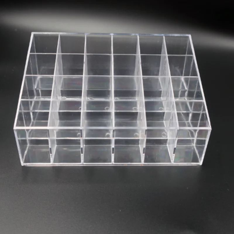 Коробка для губной помады с 24 ячейками акриловый Органайзер макияжа коробка