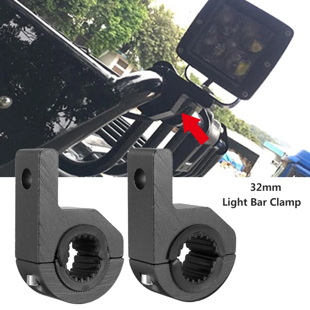 

2PCS 30-32MM Motorcycle LED Work Light Installation Bracket With 1 Set Of Rubber Pads Motorcycle Modification Mounting Bracket