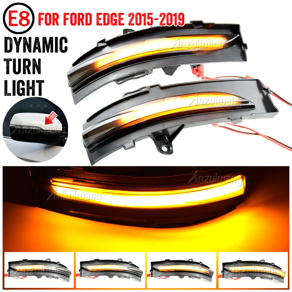 

2 шт., светодиодсветильник поворотники для Ford Edge EDGE 15-19