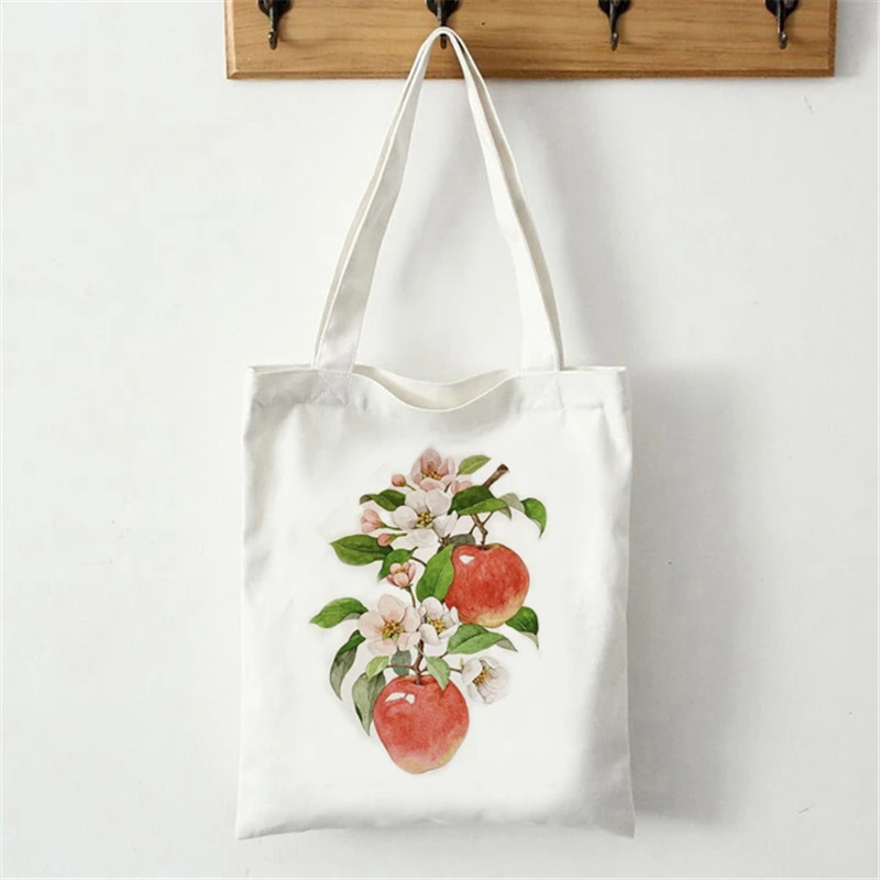 

Shopping canvas bag handbag flower messenger environmental protection shopping bag shoulder bag female retro punk casual student