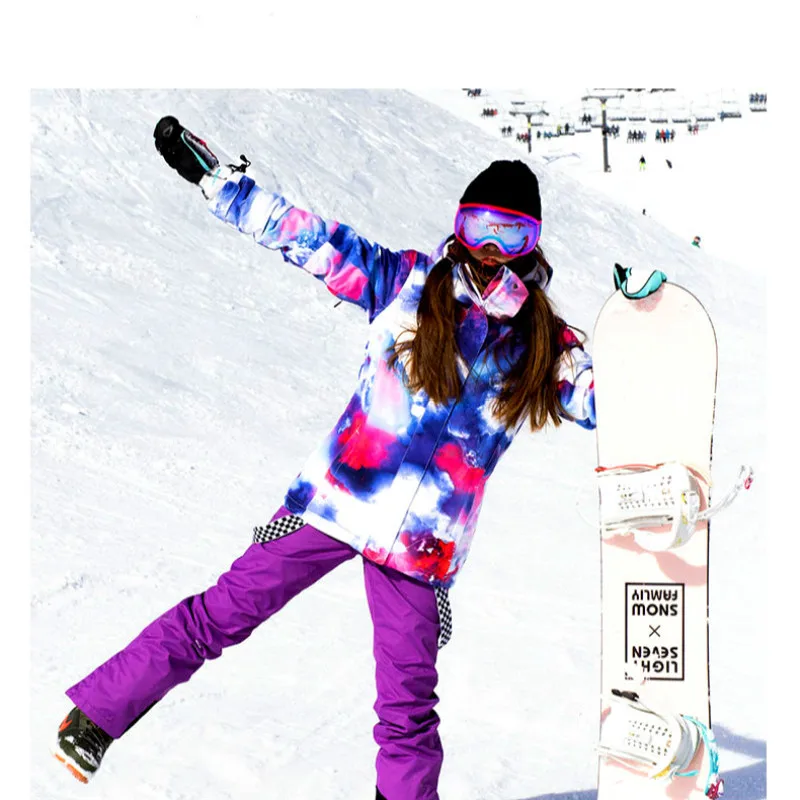 Куртка для сноуборда женская зимняя спортивная Лыжная куртка дышащая