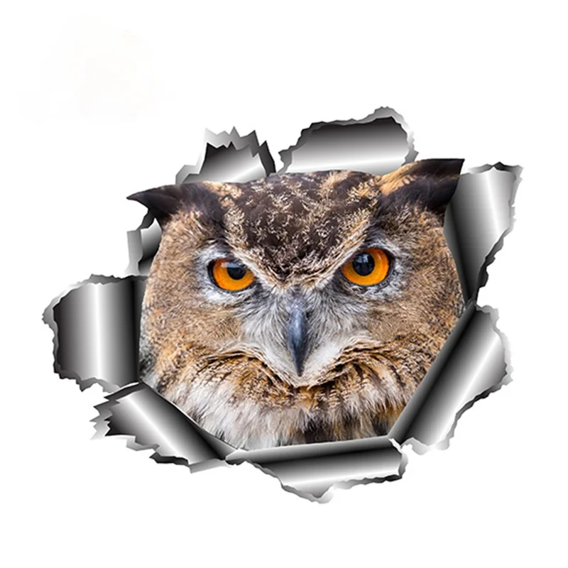 

13*10.7cm Cute owl Car-Sticker Automobiles Motorcycles Window Bumper Laptop Vinyl Decal PVC Decorative Goods