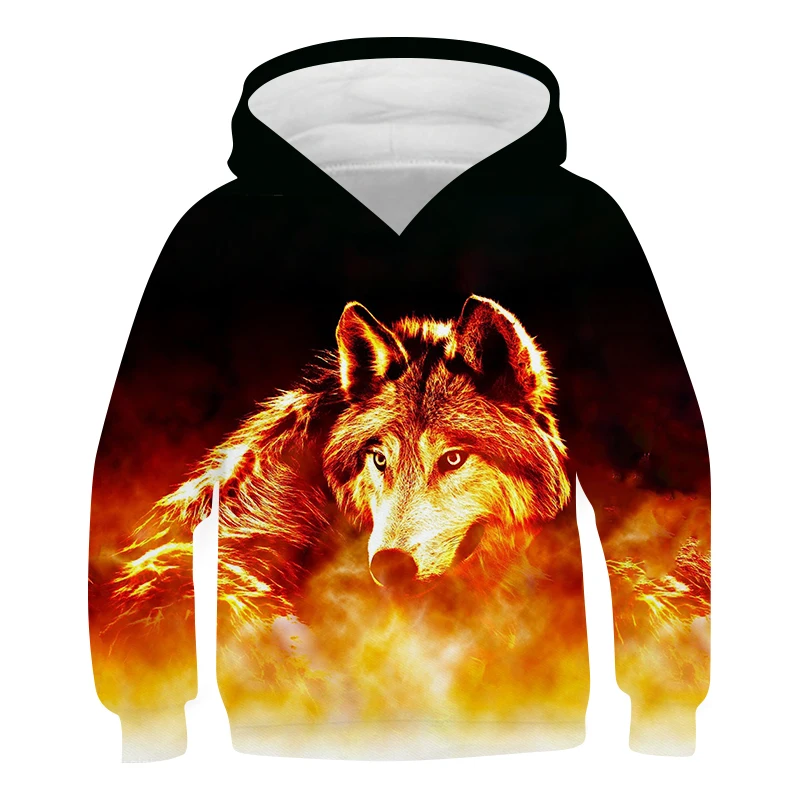 

New 3D Printing Men Wolf Hoodies Sweatshirts Autumn Fashion Casual Men Hoodie Top Street Teen Oversize Clothes Casual Hoodie