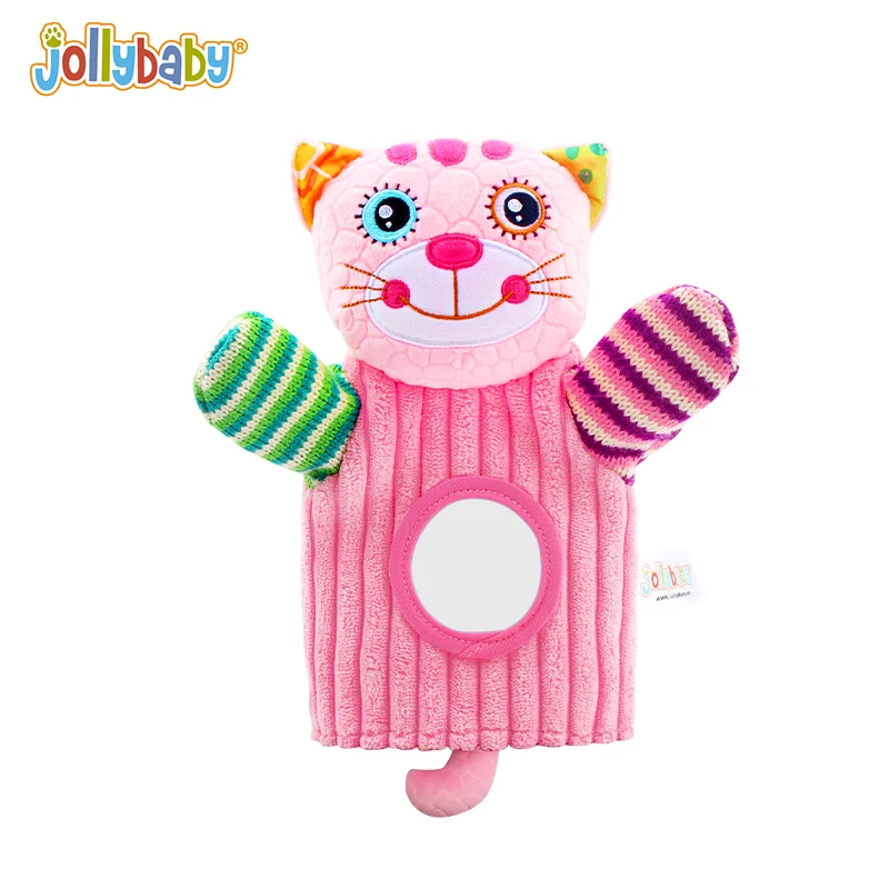 

Jollybaby Washable Animals Rattle Toy Plush Baby Hand Puppet With EN71 Certificate