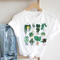women printing cartoon plant spring summer 90s mujer camisetas girl fashion clothes print tee top tshirt female graphic t shirt