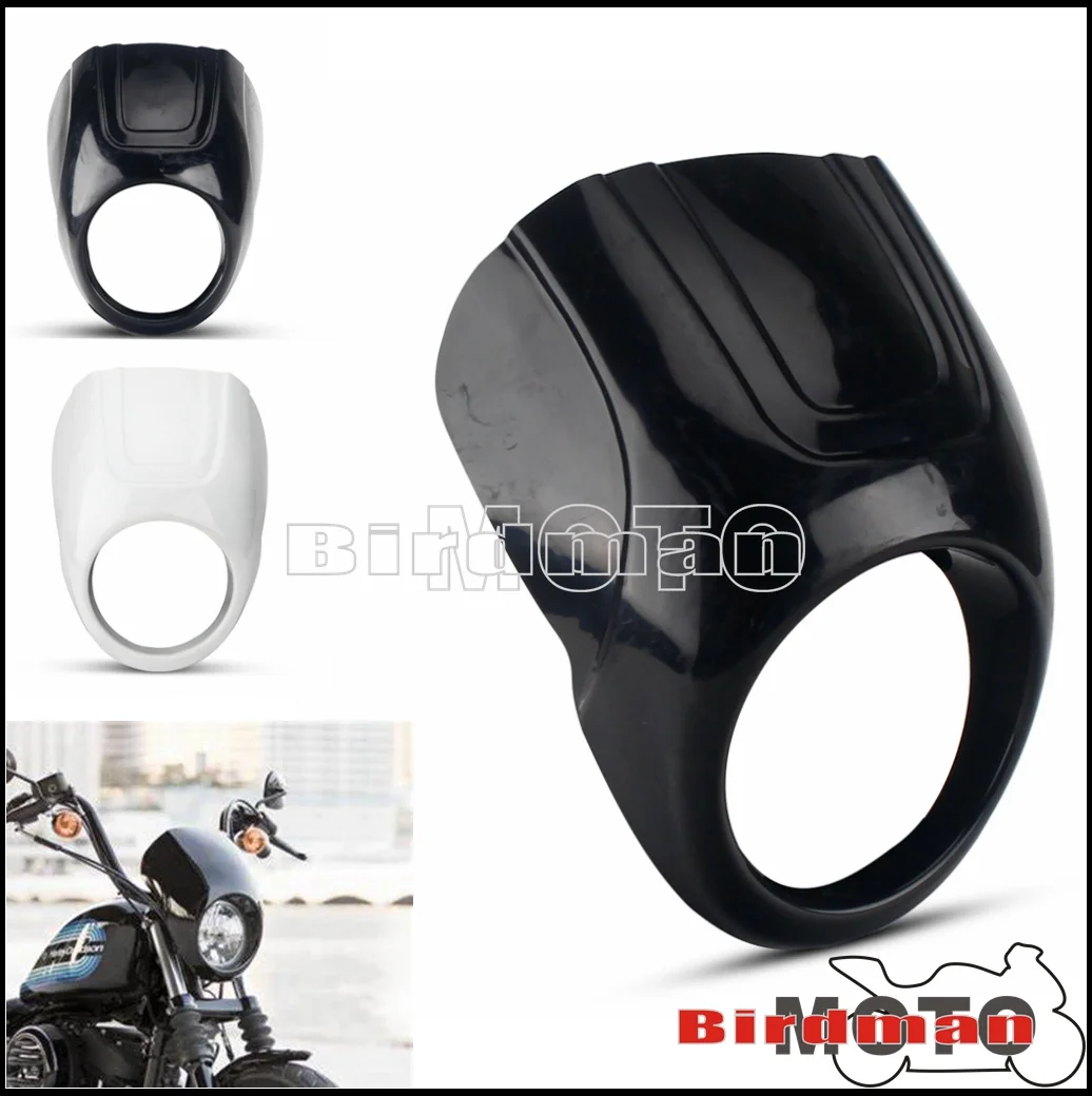 

Передний налобный фонарь 5,75 дюйма, передний налобный фонарь для Кафе Racer, фотомаска для Harley Sportster Dyna Chopper XL 883 5-3/4 дюйма