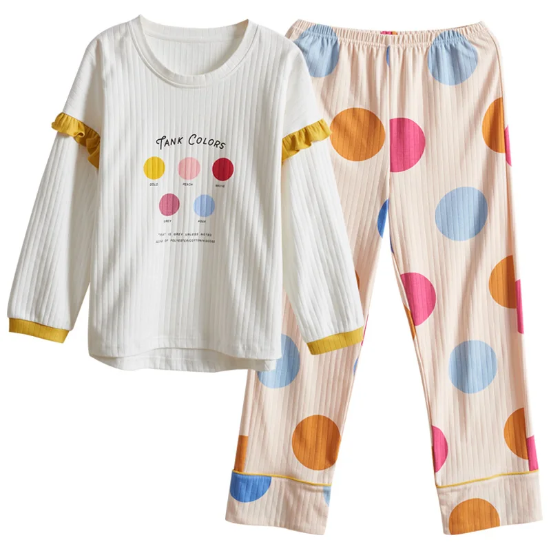 Пижамные комплекты для женщин новая осенняя модная ночная рубашка домашняя