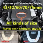 Все виды размеров, металлическая эмблема звезды, эмблема передней капоты автомобиля, эмблемы двигателя, значок для класса C E S CLA GLA GLC GLE GLS