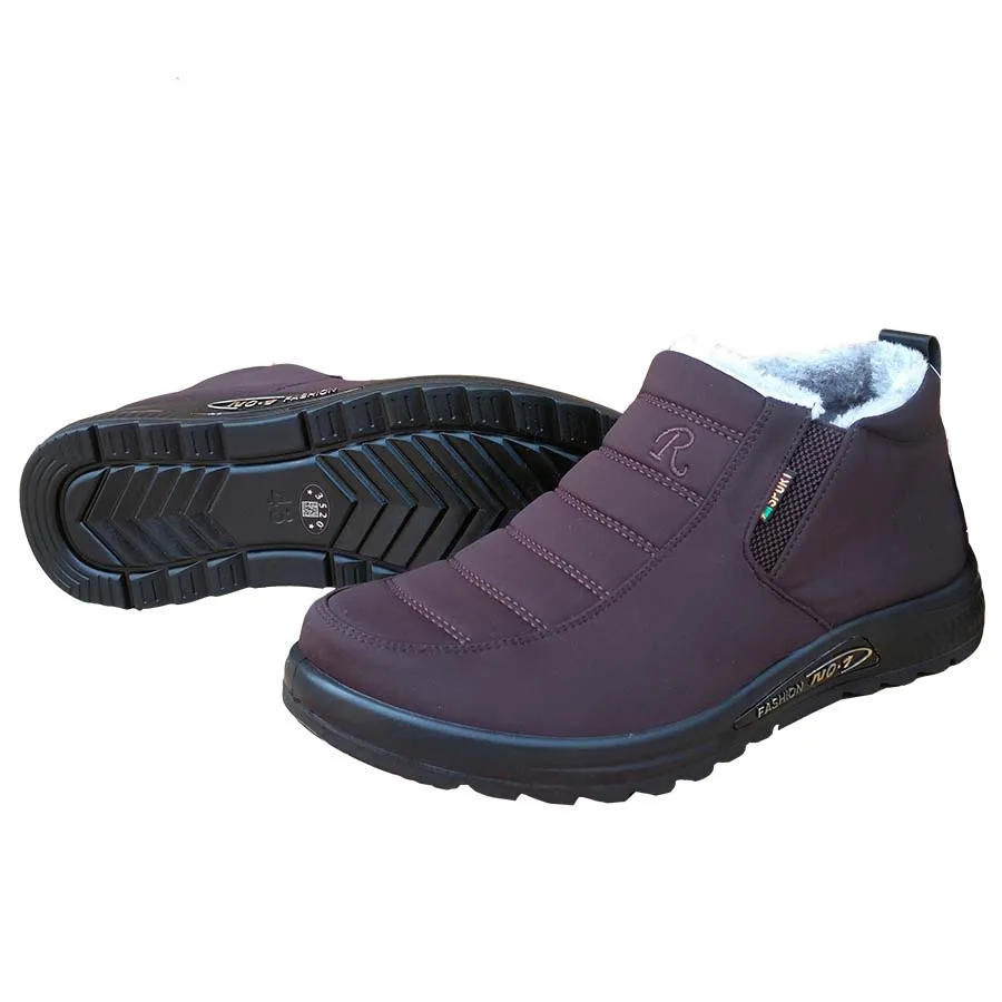 

Shoes Men Winter New Brand Safety Shoes Man Men's Boots Retro Waterproof Boots For Men Non-Slip Large Size